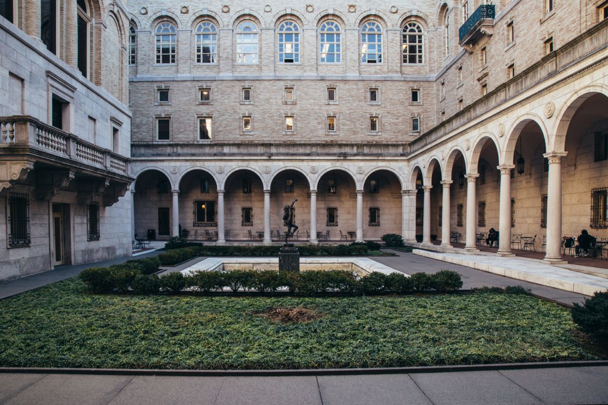 Courtyard at the Boston Public Library