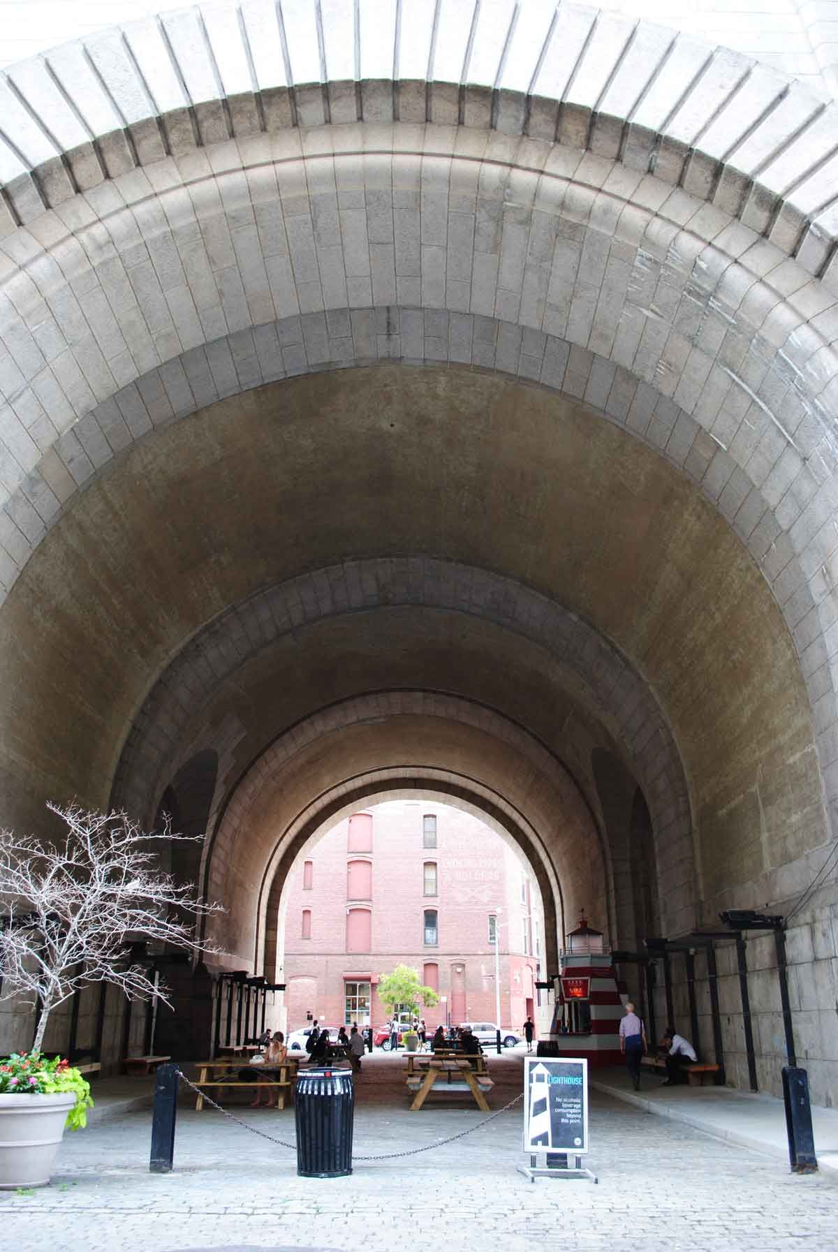 The Archway Under the Manhattan Bridge
