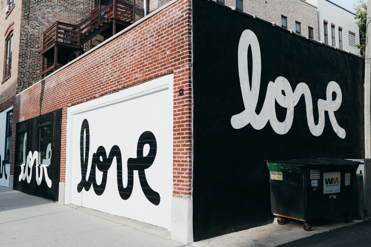 The 'LOVE' wall