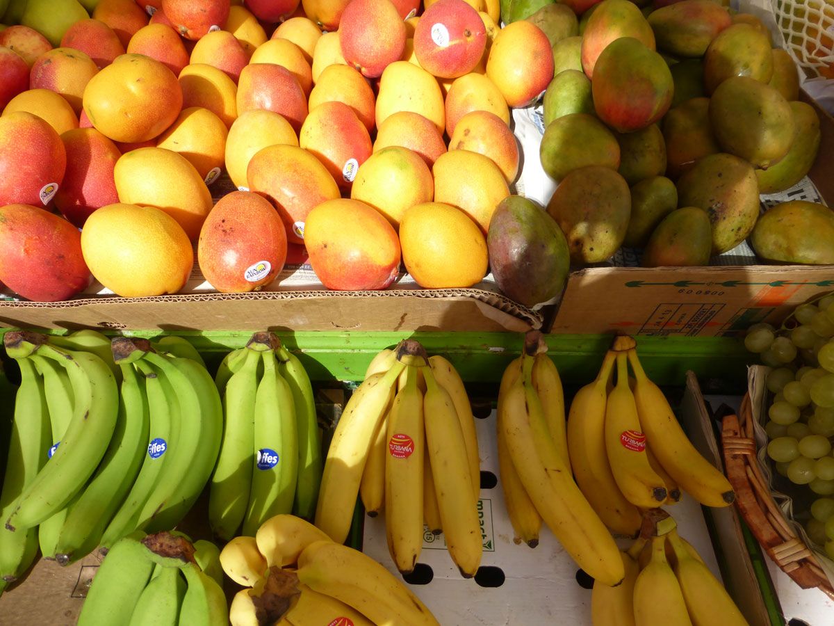 Brixton Market Fruit and Vegetable Stalls