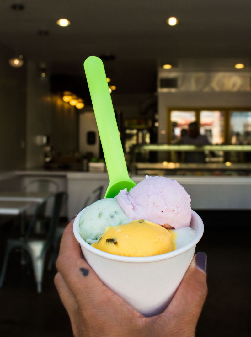 On the Grid Saffron & Rose Ice Cream