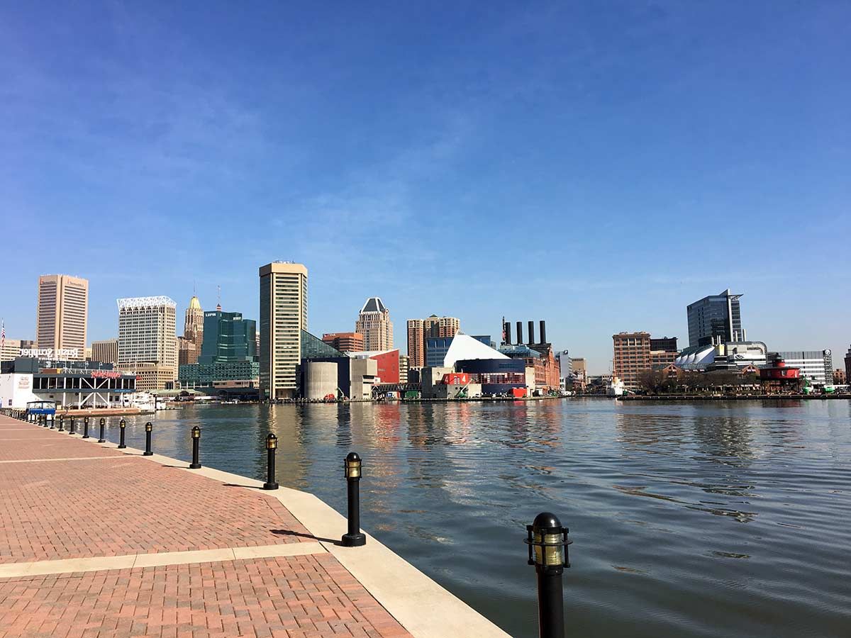 Inner Harbor Waterfront & Federal Hill Park